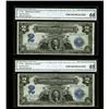 Image 3 : Fr. 258 $2 1899 Silver Certificates Cut Sheet of Four N 
