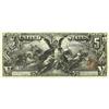 Image 1 : Fr. 269 $5 1896 Silver Certificate Very Fine. Mid-grade 