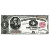 Image 1 : Fr. 349 $1 1890 Treasury Note Choice About New. Nearly 