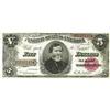 Image 1 : Fr. 362 $5 1890 Treasury Note Very Choice New. The cent 