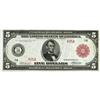 Image 1 : Fr. 832a $5 1914 Red Seal Federal Reserve Note Gem New. 
