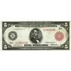 Image 1 : Fr. 834b $5 1914 Red Seal Federal Reserve Note Very Fin 