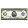 Image 1 : Fr. 845 $5 1914 Federal Reserve Note Star Choice About 