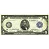 Image 1 : Fr. 845 $5 1914 Federal Reserve Note Very Fine. A nice 
