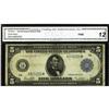 Image 1 : Fr. 847a* $5 1914 Federal Reserve Note CGA Fine 12. Thi 