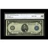 Image 1 : Fr. 848 $5 1914 Federal Reserve Note CGA Very Fine 30. 