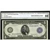 Image 1 : Fr. 851a $5 1914 Federal Reserve Note CGA Gem Uncircula 