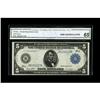 Image 1 : Fr. 883a $5 1914 Federal Reserve Note CGA Gem Uncircula 