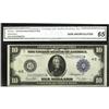 Image 1 : Fr. 919c $10 1914 Federal Reserve Note CGA Gem Uncircul 