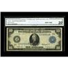 Image 1 : Fr. 922 $10 1914 Federal Reserve Note CGA Very Fine 20. 