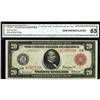 Image 1 : Fr. 953b $20 1914 Red Seal Federal Reserve Note CGA Gem 