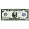 Image 1 : Fr. 1092 $100 1914 Federal Reserve Note About New. A pl 