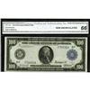 Image 1 : Fr. 1104 $100 1914 Federal Reserve Note CGA Gem Uncircu 