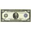Image 1 : Fr. 1130 $100 1914 Federal Reserve Note Very Fine. The 
