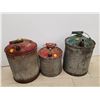 Image 1 : 3 Gas Cans (1- 1 Gallon, 2- 2 Gallons)