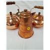 Image 3 : 3 COPPER POTS