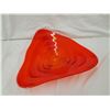 Image 1 : ORANGE ART GLASS BOWL 14"