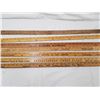 Image 1 : LOT OF 7 YARD STICKS, SOME ADVERTISING