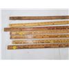 Image 2 : LOT OF 7 YARD STICKS, SOME ADVERTISING