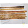 Image 3 : LOT OF 7 YARD STICKS, SOME ADVERTISING