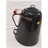 Image 2 : LARGE ENAMELWARE CAMP KETTLE