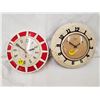 Image 1 : 2 WALL CLOCKS (1 ELECTRIC, 1 WIND UP)