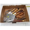 Image 1 : LOT OF KNIVES & CLEAVER & SHARPENER