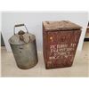 Image 1 : CN PAIL & WOODEN BOX