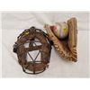 Image 1 : Catchers Mask and Ball Glove + Ball