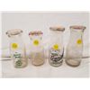 Image 1 : 4- Small Advertising Milk Bottles