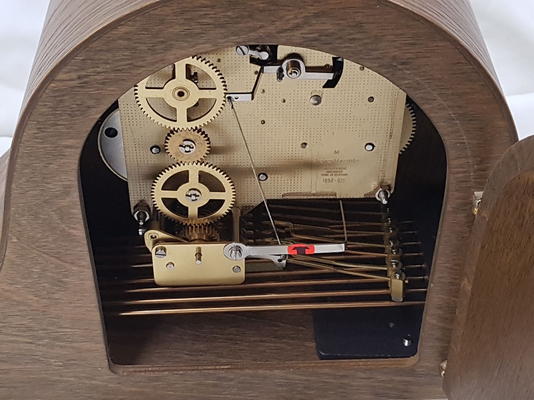 German Hermle Mantle Clock, Works