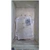 Image 2 : VINTAGE WOOD TRUNK W/ OLD NEWSPAPERS