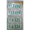 Image 3 : 8- SASKATCHEWAN LICENSE PLATES (MATCHING PAIRS)