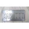 Image 2 : SAMPLE SASKATCHEWAN LICENSE PLATE