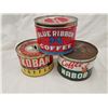 Image 1 : LOT OF 3 COFFEE TINS