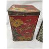 Image 3 : RED AND BLUE TETLEY'S TEA TINS
