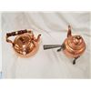 Image 5 : 2 COPPER TEA POTS