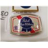 Image 2 : 3 BEER ADVERTISING BELT BUCKLES