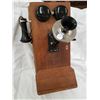 Image 1 : ANTIQUE WALL MOUNT CRANK TELEPHONE