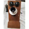 Image 3 : ANTIQUE WALL MOUNT CRANK TELEPHONE