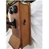 Image 4 : ANTIQUE WALL MOUNT CRANK TELEPHONE