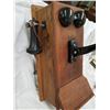 Image 5 : ANTIQUE WALL MOUNT CRANK TELEPHONE