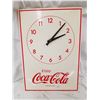 Image 1 : COCA-COLA METAL CLOCK, 13 X 9