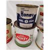 Image 3 : LOT OF HONEY & SYRUP TINS