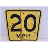 Image 1 : 20 MPH ROAD SIGN