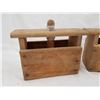 Image 3 : 2 WOODEN BUTTER PRESSES