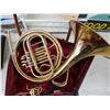 Image 8 : BRASS FRENCH HORN, MISSING MOUTH PIECE