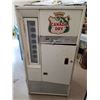 Image 1 : 54X27" CANADA DRY BOTTLE DISPENSER, WORKS, NEEDS KEY AND CHANGE DISPENSER