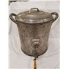 Image 2 : ANTIQUE METAL BUTTER CHURN, 16" HIGH
