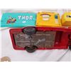 Image 4 : 1977 THOR PENCIL CASE, WIND UP FIRE TRUCK ETC